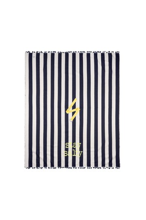 솔티 스트라이프 비치 매트 (Navy)_NAVY-a