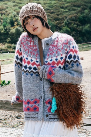 노르딕 니트 가디건 (Grey)_GREY-a