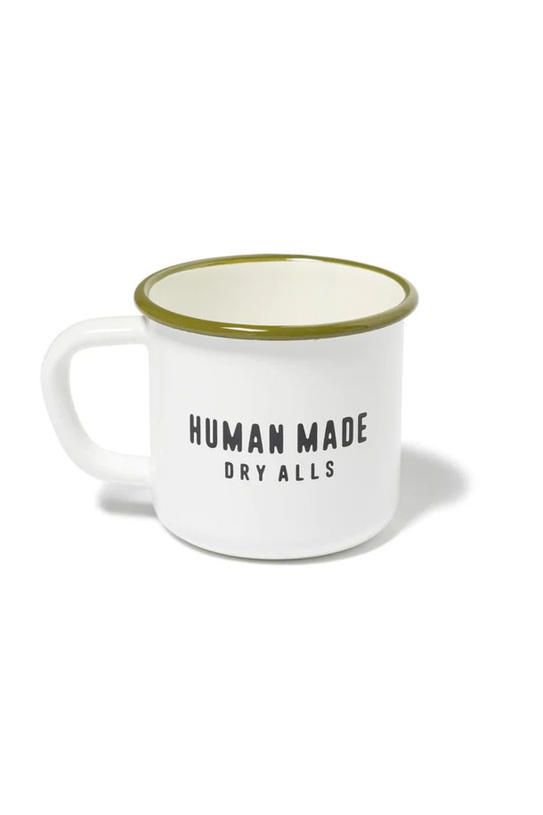 HUMAN MADE - 기타소품 - 휴먼메이드 에나멜 머그 컵 400ml (올리브드랩) HM25GD148