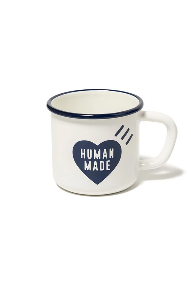 HUMAN MADE - 기타소품 - 휴먼메이드 에나멜 머그 400ml (네이비) HM27GD160