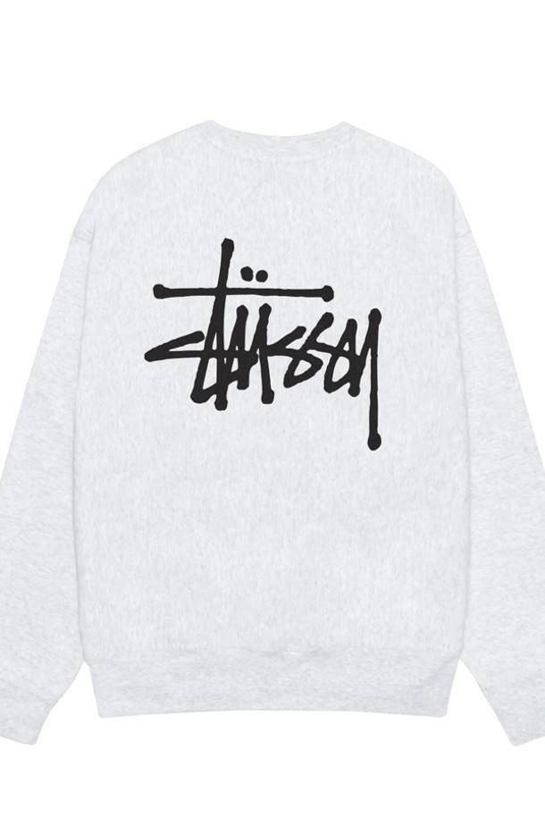 STUSSY - 반팔티셔츠 - 스투시 베이직 크루넥 스웨트셔츠 맨투맨 (애쉬헤더) 1915000