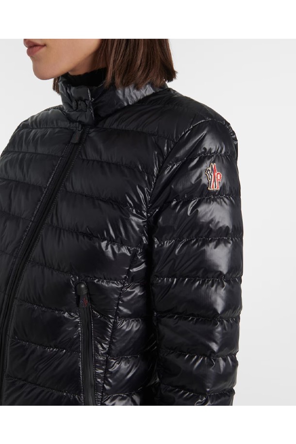 MONCLER - 패딩 - 몽클레어 여성 WALIBI 왈리비 로고 패치 경량 패딩 자켓 블랙 1A00005 595B1 999