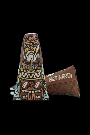 TIKI TOTEM MULTI ICON BLADE HEADCOVER_BROWN-a