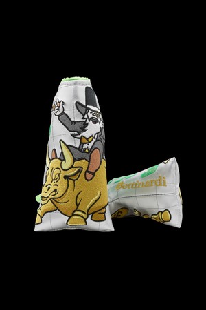 WALL STREET BULL MARKET WIZARD BLADE HEADCOVER_SILVER-a