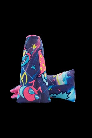 GALACTIC GROOVE SUNGLASSES MULTI ICON BLADE HEADCOVER_BLUE-a