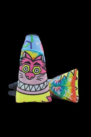GALACTIC GROOVE GRATEFUL CAT BLADE HEADCOVER_BLUE-a
