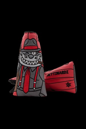 PINSTRIPE GANGSTER CAT BLADE HEADCOVER_RED-a