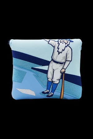 LEFTY LOVE WIZARD OF WHACK CENTER-SHAFTED MALLET HEADCOVER_BLUE-a
