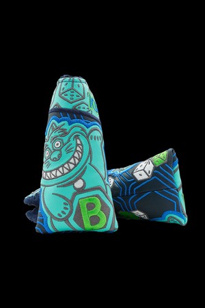 LEFTY LOVE LUCKY CAT BLADE HEADCOVER_NAVY-a
