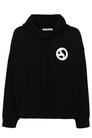 24SS 아크네 AS 로고 후드 CI0161 BLACK