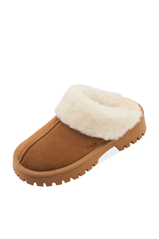 SPUR - 슬리퍼/뮬 - Lambs wool Slippers -SA9063 (3color)