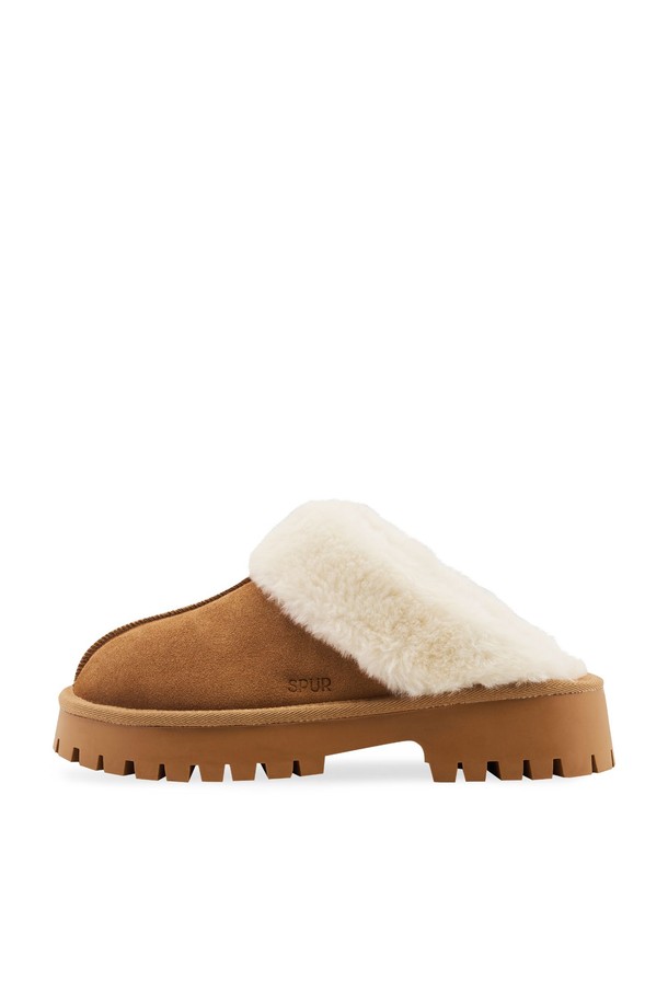 SPUR - 슬리퍼/뮬 - Lambs wool Slippers -SA9063 (3color)