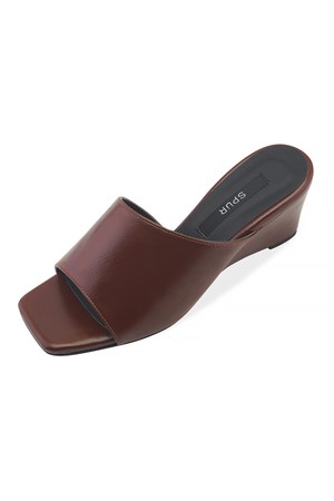 [리퍼브] Plaine 웨지힐 뮬 샌들 6cm -SS7042 (3color)