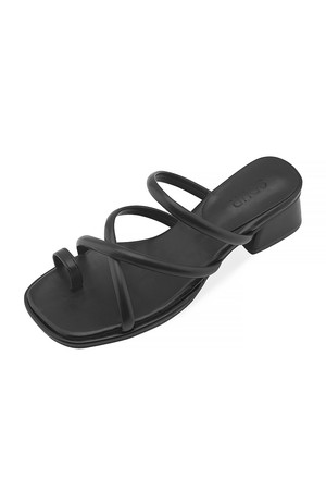 [리퍼브] Cresent 스트랩 뮬 4.5cm -SS9061 (2color)