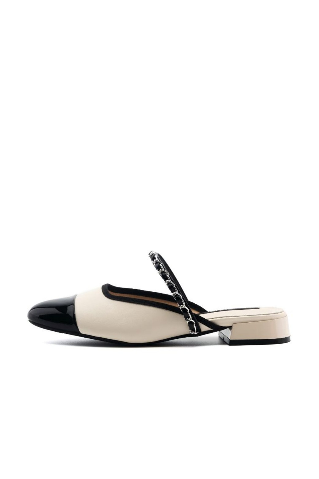 SPUR - 슬리퍼/뮬 - Enamel Toe Chain 뮬 2cm -US9035 (2color)