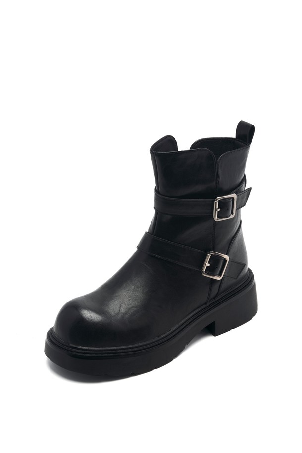 SPUR - 부츠/워커 - Coline Strap Biker Boot -UA9060 (2color)