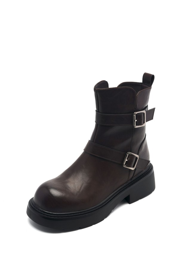 SPUR - 부츠/워커 - Coline Strap Biker Boot -UA9060 (2color)