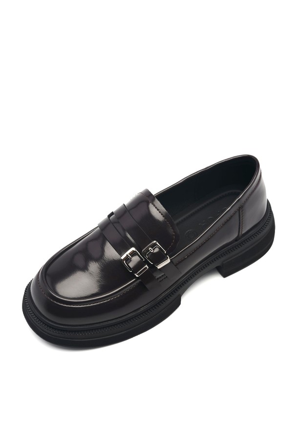 SPUR - 로퍼 - Camon Dubble Strap Flatform Loafer -UA9064 (2color)