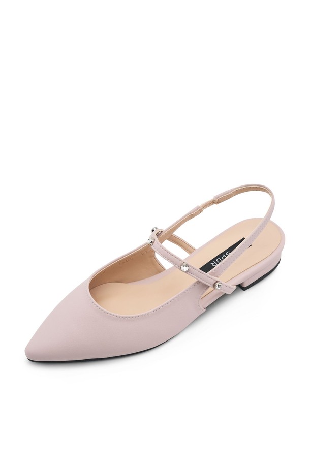 SPUR - 슬리퍼/뮬 - Classy Jewel Strap Slingback -US8002 (3color)