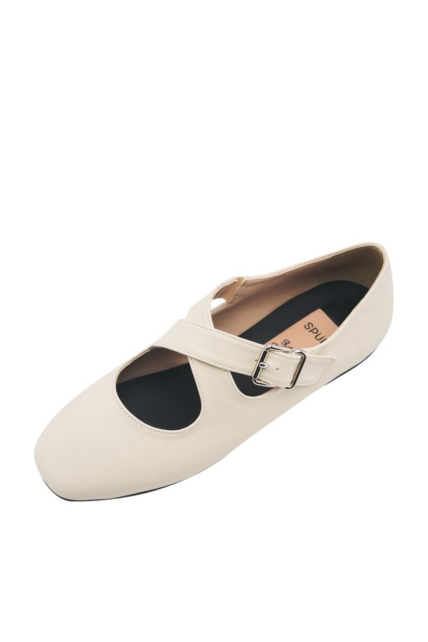 SPUR - 플랫 - Cross Ballet Toe Flat -US8003 (4color)