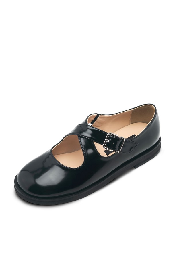 SPUR - 플랫 - Cross Strap Ballerina Flat -US8044 (2color)