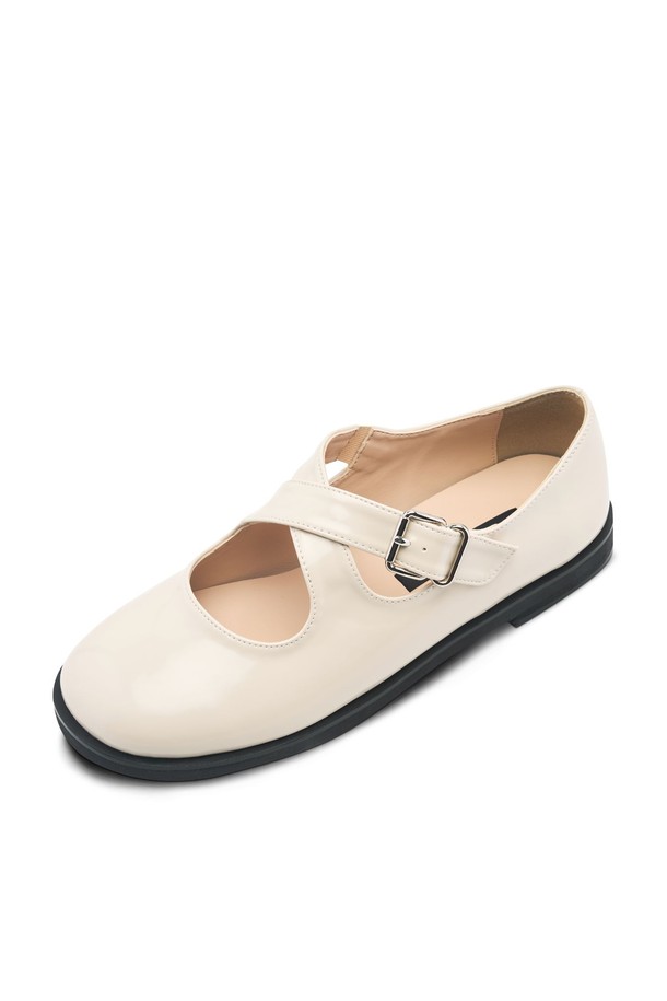 SPUR - 플랫 - Cross Strap Ballerina Flat -US8044 (2color)