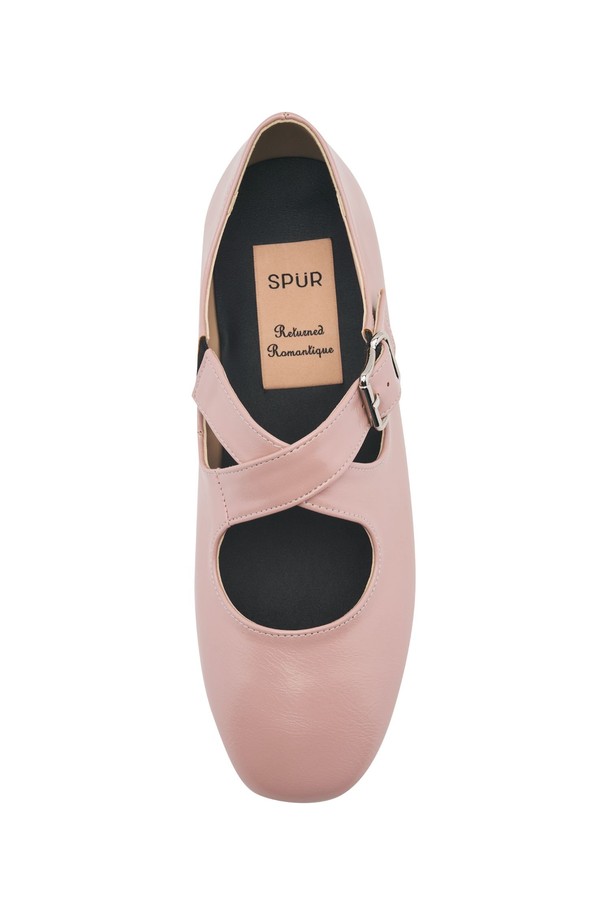 SPUR - 플랫 - Cross Ballet Toe Flat -US8003 (4color)