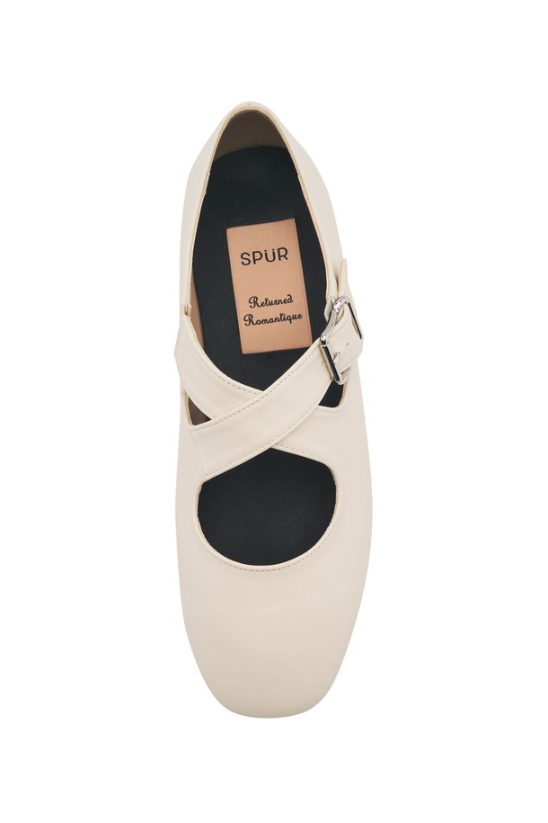 SPUR - 플랫 - Cross Ballet Toe Flat -US8003 (4color)