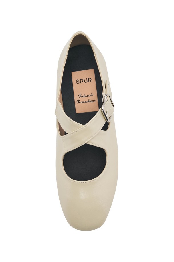 SPUR - 플랫 - Cross Ballet Toe Flat -US8003 (4color)