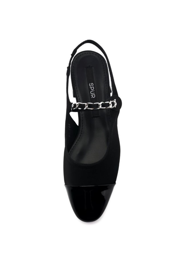 SPUR - 슬리퍼/뮬 - Chain Strap Slingback -US9036 (3color)