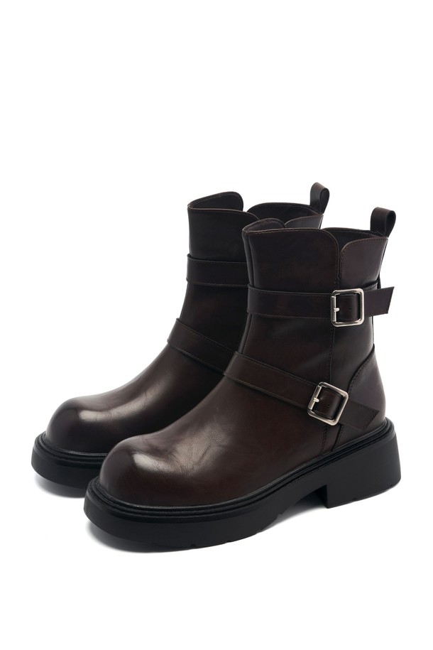 SPUR - 부츠/워커 - Coline Strap Biker Boot -UA9060 (2color)