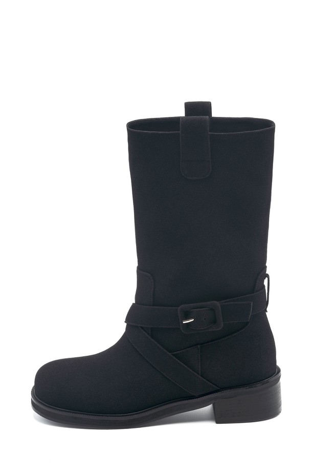 SPUR - 부츠/워커 - Cobern Strap Belted Middle Boots -UA9087 (2color)