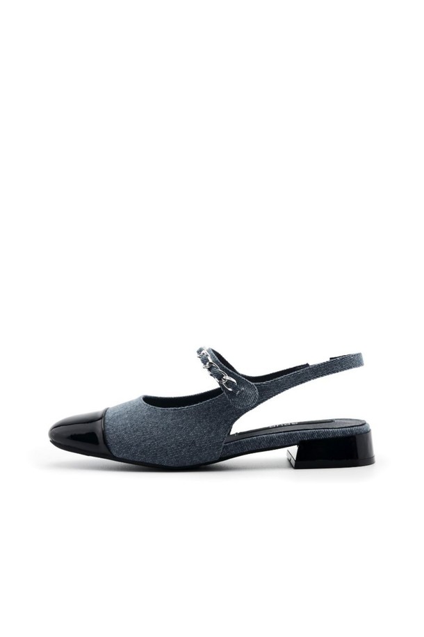 SPUR - 슬리퍼/뮬 - Chain Strap Slingback -US9036 (3color)