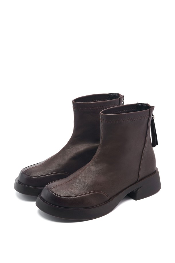 SPUR - 부츠/워커 - Colin Round Edge Ankle Boots -UA9077 (2color)