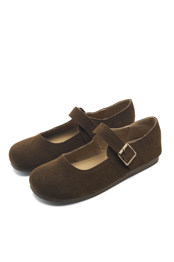 SPUR - 플랫 - Bleubon Cow Suede Maryjane Flat -UA9076 (4color)