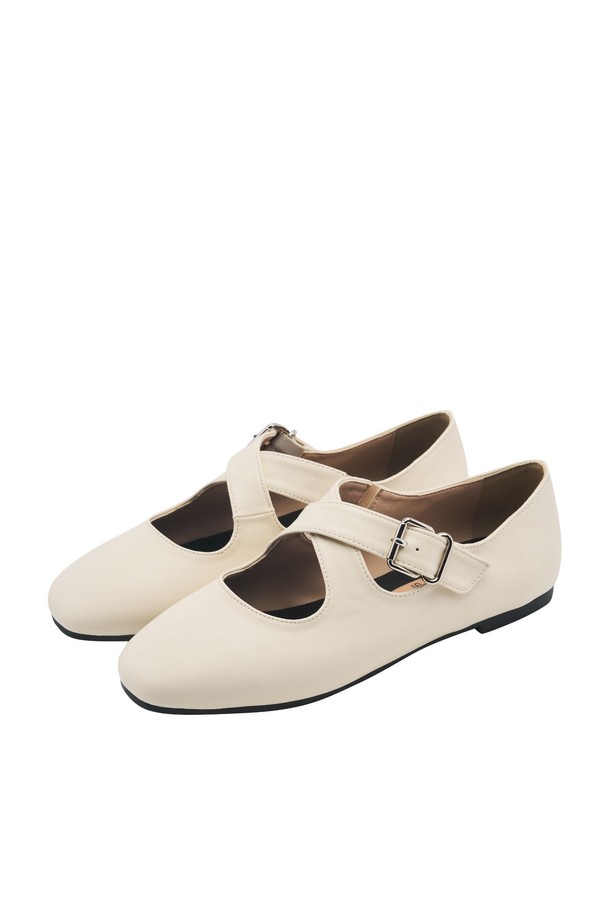 SPUR - 플랫 - Cross Ballet Toe Flat -US8003 (4color)