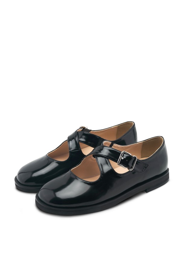 SPUR - 플랫 - Cross Strap Ballerina Flat -US8044 (2color)