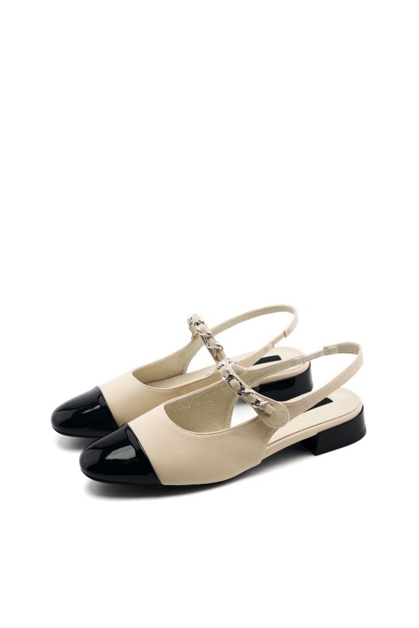 SPUR - 슬리퍼/뮬 - Chain Strap Slingback -US9036 (3color)