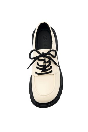 Lace-Up Derby Flatform Loafer -UA9010 (2color)