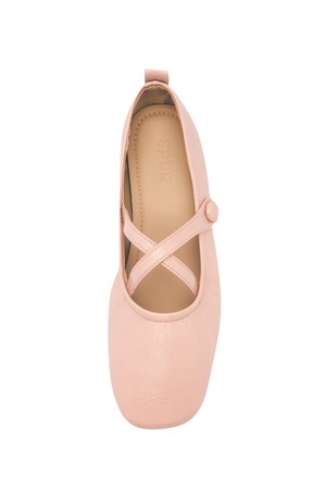 Elastic String Maryjane Flat -UA9031 (4color)