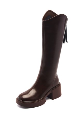 Slouchy Flatform Long Boot -UA9056 (2color)