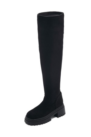 Slouchy Flatform Cy High Long Boot -UA9057 (2color)