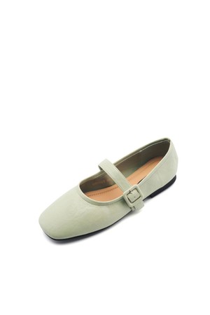 Crimp Buckle Maryjane Flat -US9025 (3color)