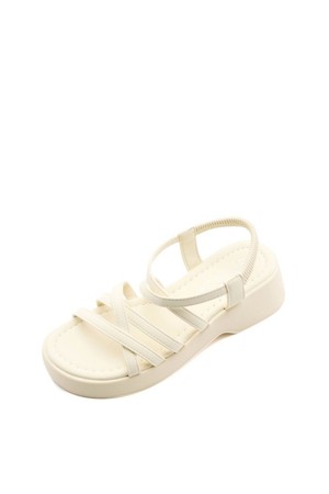 Basic Shirring Flatform 샌들 5cm -US9033 (3color)