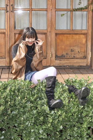 Slouchy Flatform Cy High Long Boot -UA9057 (2color)