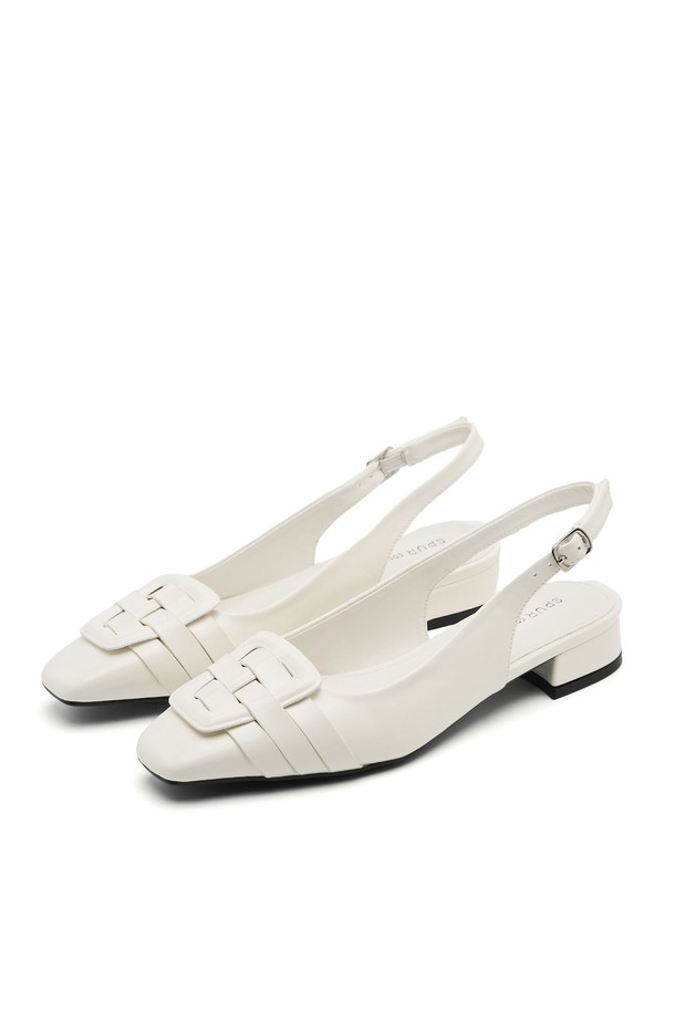 SPUR] Luna Buckle Slingback Pumps 슬링백 펌프스 4cm -VS9085