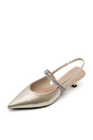 Jade Jewelled 슬링백 펌프스 4.5cm -VS9062 (2color)