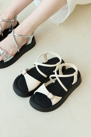 Goa Buckle Strap Flatform 샌들 5cm -VS9099 (3color)