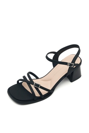 Camila Double Strap 힐 샌들 -VS9043 (2color)