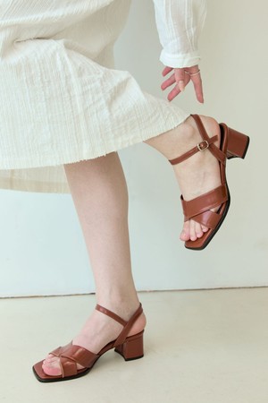 Edit Buckle 미드힐 버클 샌들 5cm -VS8079 (3color)